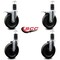 Service Caster 6'' Phenolic Swivel 1-5/8'' Expand Stem Caster Set 2 Total Lock Brakes, 4PK SCC-EXTTL20S615-PHS-2-S-2-158 - alternate 3